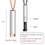 Personalized Mixed Stainless Steel Bar Necklace Engraved lover