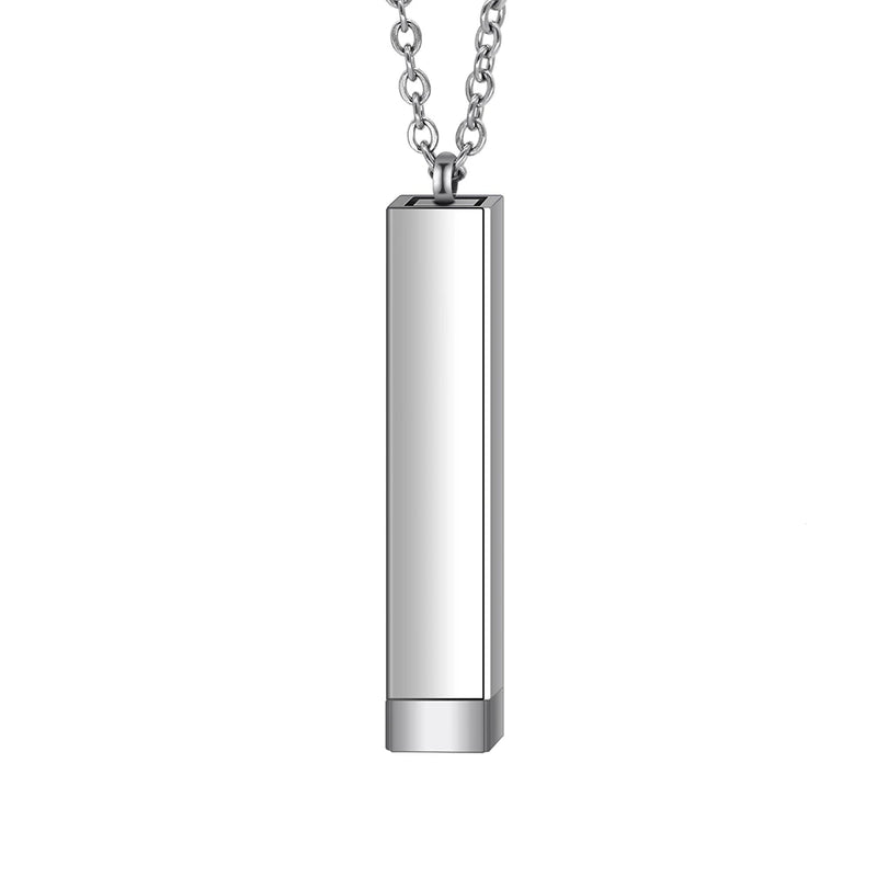 Personalized Mixed Stainless Steel Bar Necklace Engraved lover