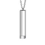 Personalized Mixed Stainless Steel Bar Necklace Engraved lover