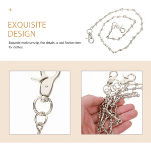 Thorns Punk Jeans Chain Metal Waist Chain Hip-Hop Pants Chain