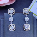 Lab Diamond Drop Earrings for Women