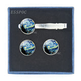 Van Gogh Necktie Clip Set for Mens Gift