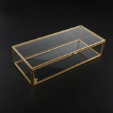 Geometric Transparent Jewelry Storage Box Showcase Holder