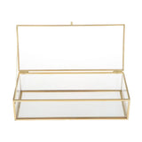 Geometric Transparent Jewelry Storage Box Showcase Holder