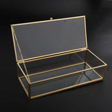 Geometric Transparent Jewelry Storage Box Showcase Holder
