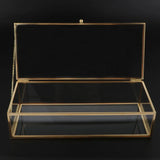 Geometric Transparent Jewelry Storage Box Showcase Holder