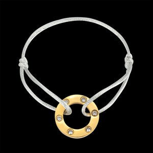 Zirconium Inlaid Red Rope Bracelet Unisex Jewelry