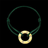 Zirconium Inlaid Red Rope Bracelet Unisex Jewelry