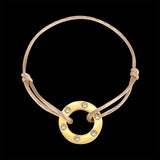 Zirconium Inlaid Red Rope Bracelet Unisex Jewelry