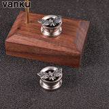 2PCS 8-22mm Stainless Steel Death Moth Ear Gauges Plugs Ear Tunnels