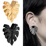 Vanku 2PCS Leaves Open Saddle Ear Gauges Plugs Piercing Stretchers
