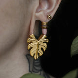 Vanku 2PCS Leaves Open Saddle Ear Gauges Plugs Piercing Stretchers