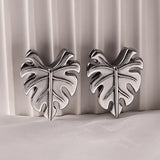 Vanku 2PCS Leaves Open Saddle Ear Gauges Plugs Piercing Stretchers