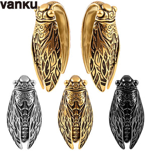 Vanku 2PCS Insect Ear Hangers Weights 316L Stainless Steel Body Jewelry