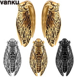 Vanku 2PCS Insect Ear Hangers Weights 316L Stainless Steel Body Jewelry