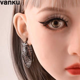 Vanku 2PCS Insect Ear Hangers Weights 316L Stainless Steel Body Jewelry