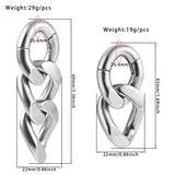 Vanku Chain Ear Hangers and Plugs Body Jewelry Piercing Earrings Gift
