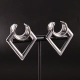 Vanku 2pcs Prismatic Saddle Ear Gauges Plugs Stretchers for Women