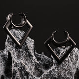 Vanku 2pcs Prismatic Saddle Ear Gauges Plugs Stretchers for Women
