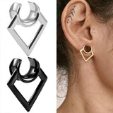 Vanku 2pcs Prismatic Saddle Ear Gauges Plugs Stretchers for Women