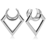 Vanku 2pcs Prismatic Saddle Ear Gauges Plugs Stretchers for Women