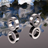Vankula 2PC 6mm Stainless Steel Glossy Ear Weights Hangers Gauges Plugs
