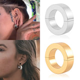 Vankula 2PC 6mm Stainless Steel Glossy Ear Weights Hangers Gauges Plugs