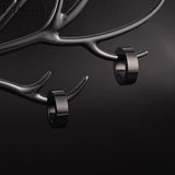 Vankula 2PC 6mm Stainless Steel Glossy Ear Weights Hangers Gauges Plugs