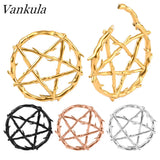 Vankula Pentagram Wreath Stainless Steel Plugs