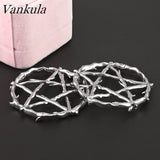 Vankula Pentagram Wreath Stainless Steel Plugs