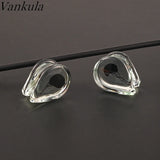 Vankula Glass Jellyfish Ear Gauges Tunnels Plugs Stretcher Earrings