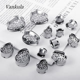 Stainless Steel Water Drop Ear Plug Tunnels Gauges