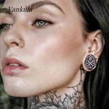 Stainless Steel Water Drop Ear Plug Tunnels Gauges