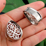 Stainless Steel Water Drop Ear Plug Tunnels Gauges