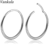 2PCS 4mm Round Ear Weights Hangers Stainless Steel Piercing Earrings