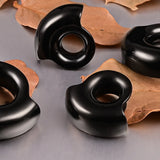 2PCS Stainless Steel Classy Ear Plugs Tunnels Stretcher Hollow Gauges Expander