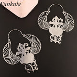 2PCS Butterfly Ear Hanger Weights Stainless Steel Ear Plugs Gauges