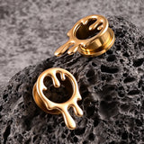 316 Stainless Steel Water Drops Ear Gauges Plugs Ear Tunnels
