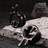 316 Stainless Steel Water Drops Ear Gauges Plugs Ear Tunnels