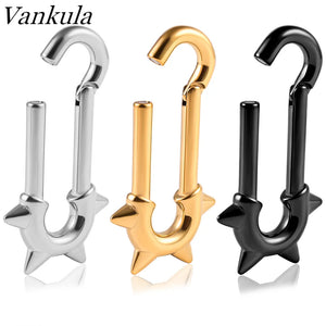 Vankula 2PCS Ear Gauges Cone Ear Weights for Stretched