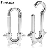 Vankula 2PCS Ear Gauges Cone Ear Weights for Stretched