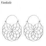 Vankula 2PCS Ear Tunnels Stainless Steel Ear Plug Tunnel
