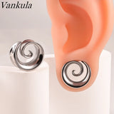Vankula 2PCS Spiral Saddle Plugs Hangers for Ear Tunnels Gauges Piercing