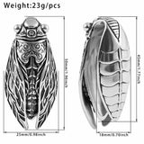 Vankula 2pc Cicada Ear Hanger for Stretched Ears Gauges