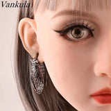 Vankula 2pc Cicada Ear Hanger for Stretched Ears Gauges