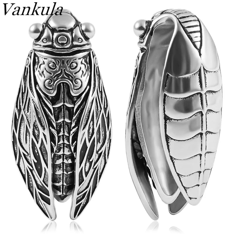 Vankula 2pc Cicada Ear Hanger for Stretched Ears Gauges