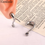 Vankula 2pc Stainless Steel DIY Ear Weight Hooks For Dangle Earring