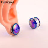Vankula 2pc Glass Ear Plugs Gauges Earrings Women Flesh Tunnel Piercing