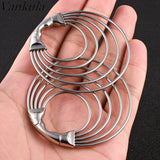 2pcs 316L Stainless Steel Ear Gauge Hoop Earring
