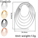 2pcs 316L Stainless Steel Ear Gauge Hoop Earring